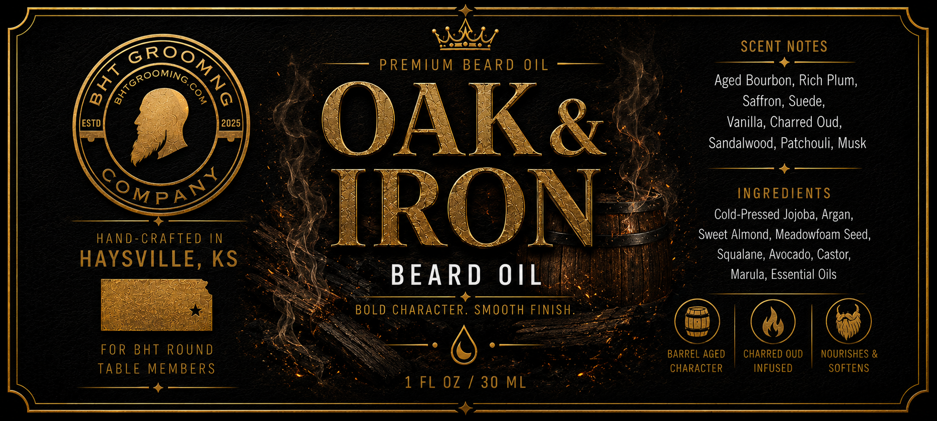 Oak & Iron Beard Oil (RT Exclusive)