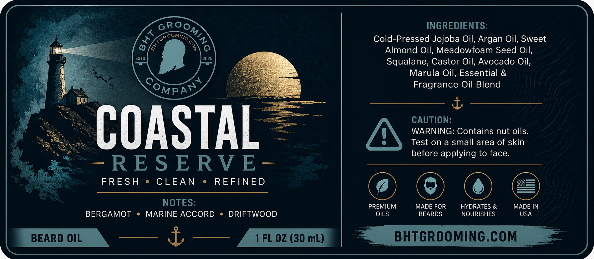 Coastal Reserve Beard Oil
