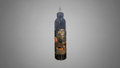 Beard wash bottle with label on a white background