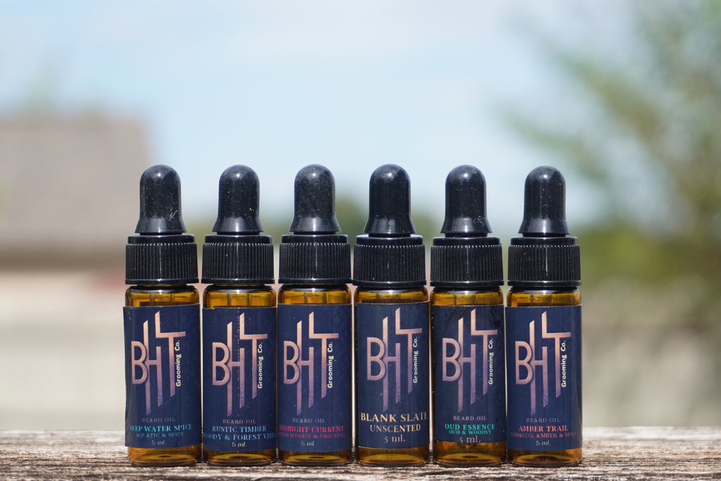 Beard Oil Sample Set - 5ml Drams All Scents