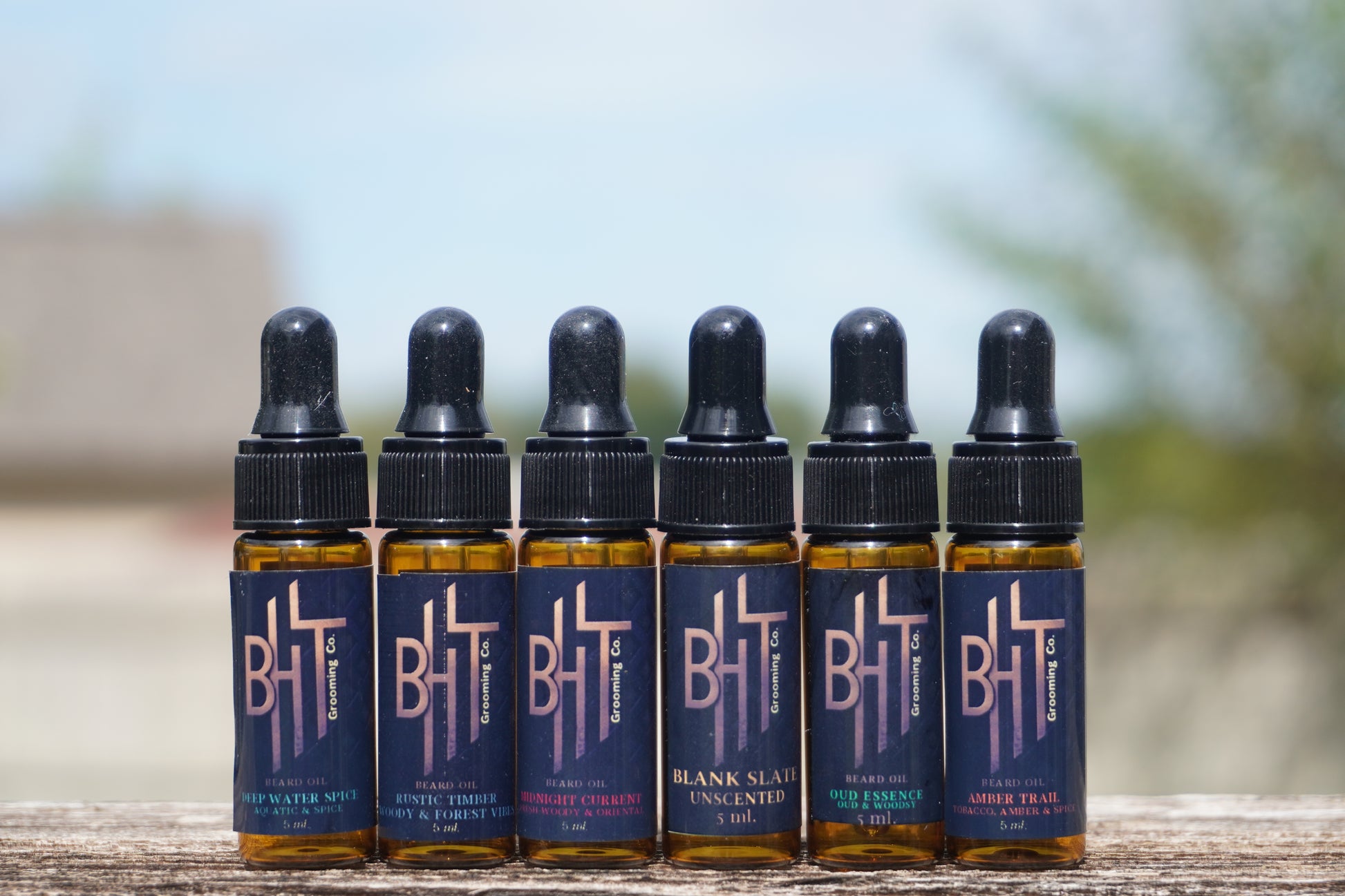 Beard Oil Sample Set - 5ml Drams All Scents