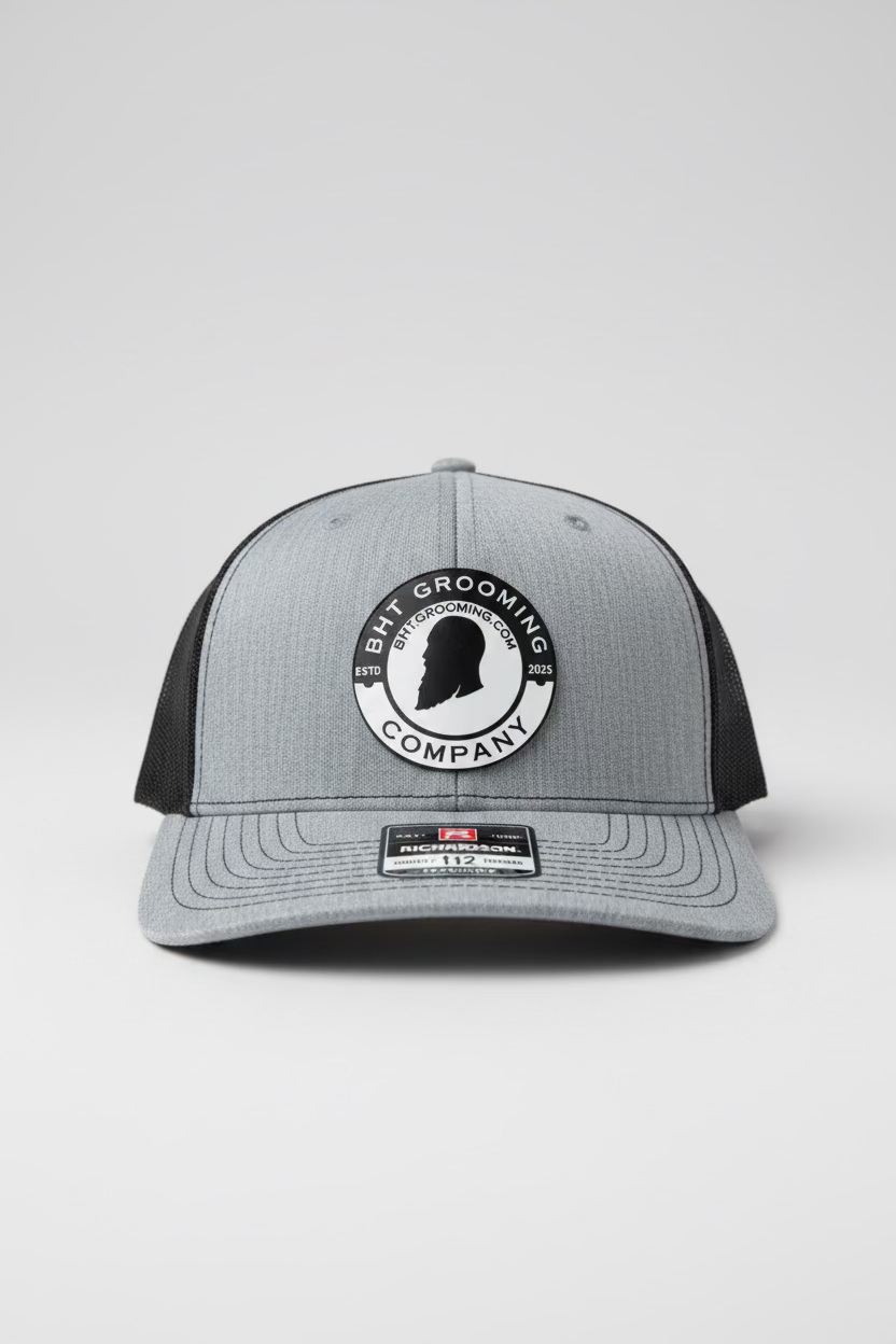 BHT Grey/Black Hat – Richardson 112 Trucker Hat