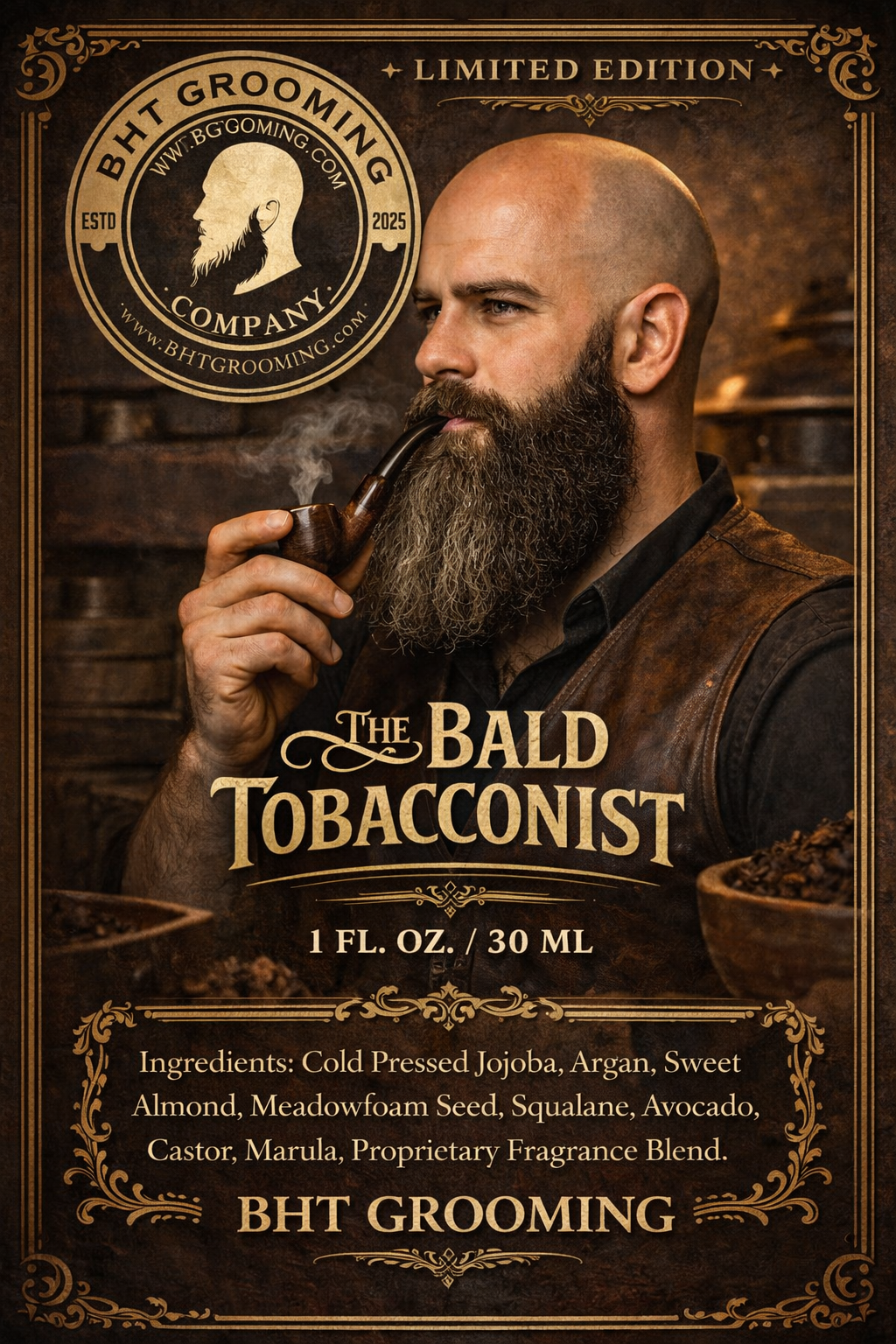 The Bald Tobacconist (Limited) Smooth Pipe Tobacco