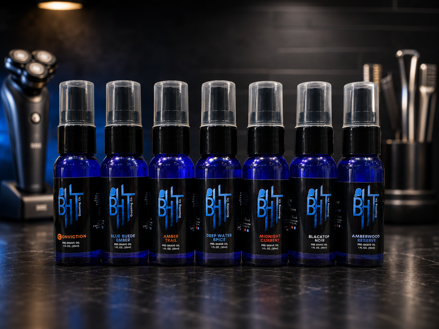 Premium Pre-Shave Oil for Electric Head Shavers