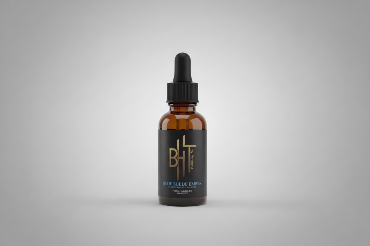 Blue Suede Ember Beard Oil- Suede & Blueberry blend