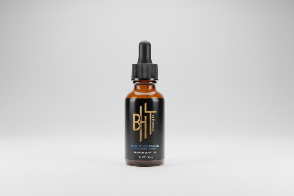 Blue Suede Ember Beard Oil- Suede & Blueberry blend