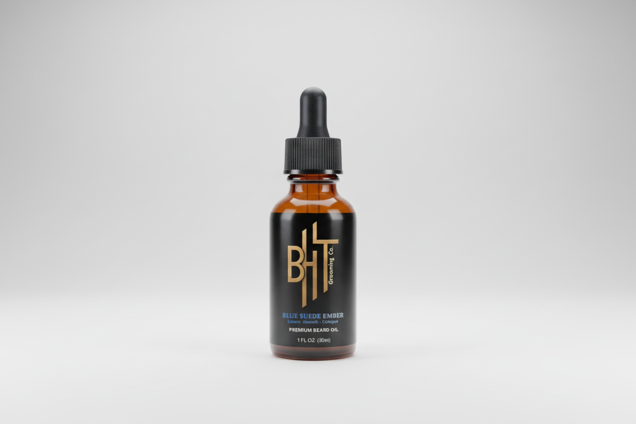Blue Suede Ember Beard Oil- Suede & Blueberry blend
