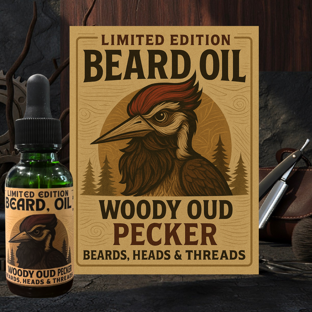 Woody Oud Pecker - Limited Edition Luxury Beard Oil - Limited Edition!