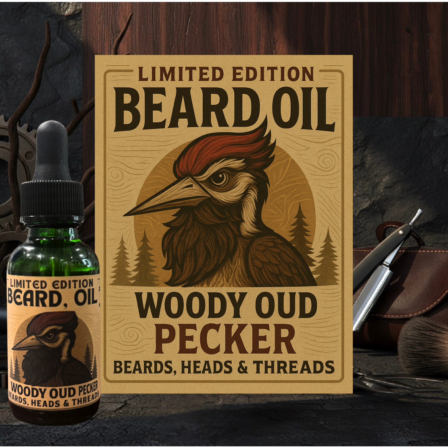 Woody Oud Pecker - Limited Edition Luxury Beard Oil