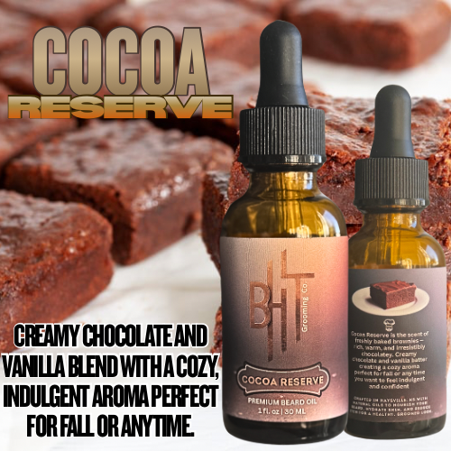 Cocoa Reserve Beard Oil - Chocolate & Vanilla Scent