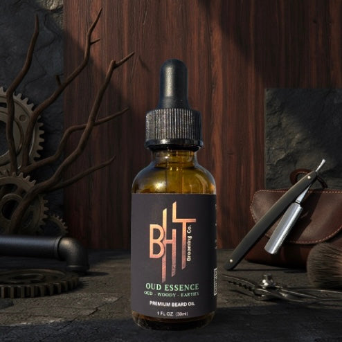 Oud Essence Beard Oil - Luxury Smoky Oud Blend