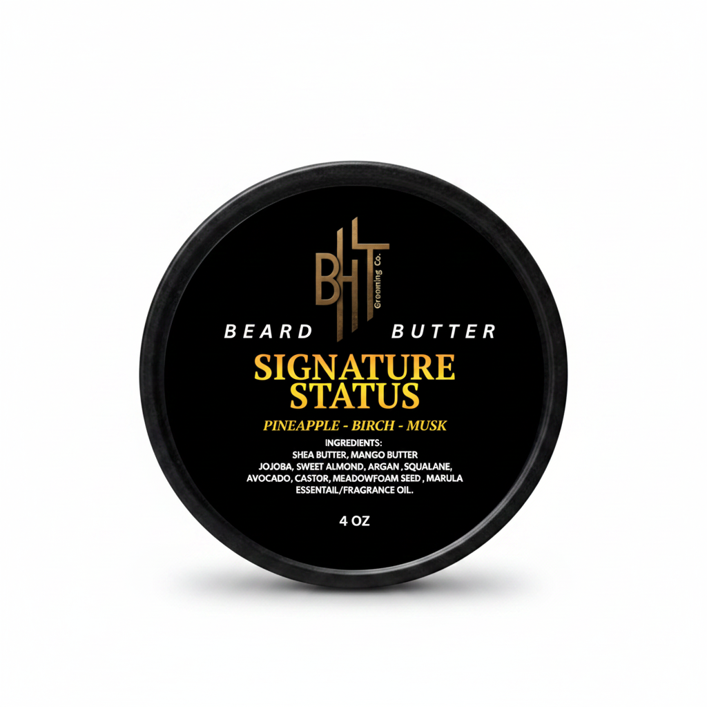 Beard Butter Signature Status container on a white background